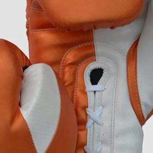 Gants de boxe 10 oz pour Muay Thai Kickboxing MMA Sparring Gants d'entraînement à lacets en cuir durable et cuir PU - Product Image 5