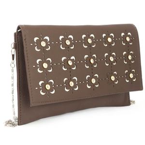Women's Clutch (Kam-335) - <b>Coffee</b> - Product Image 2