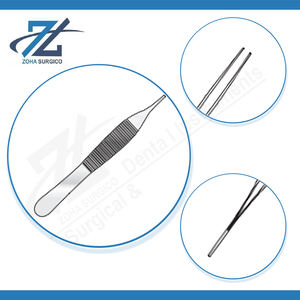 Fórceps de disección Adson de 127mm, dentado ligero, fórceps de agarre de tejido de micro precisión, acero inoxidable quirúrgico, punta fina - Product Image 4