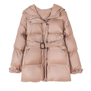 Chaqueta Parka con Cinturón para Mujer, Abrigo Cálido de Invierno, Logotipo Personalizado, Parka con Cinturón para Mujer - Product Image 1