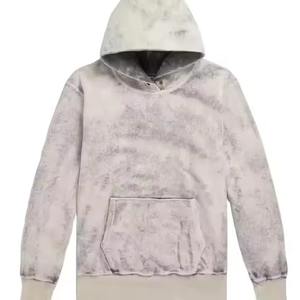 Summer Acid Wash Hoodie For Men Acid Washed Distressed Hoodies Men Ripped Oversized <b>Vintage</b> Hoodies Wholesale Heavy Weight - Product Image 4