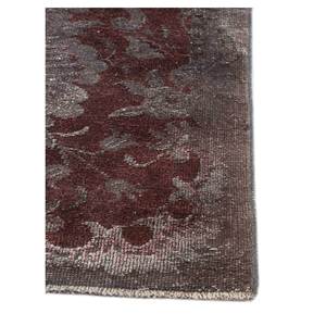 Alfombras de Lana y Seda Anudadas a Mano Aalam, Diseño Floral Rojo y Naranja para Hogar y Auto, Rectangulares, Modelo Pae-6143, Alfombra de Sala, Pasillo - Product Image 4