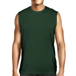เสื้อกล้ามถักแบบหลวมแขนกุดสำหรับผู้ชายเสื้อผ้าออกกำลังกายฟิตเนสไซส์ใหญ่สไตล์ลำลอง - Product Image 6
