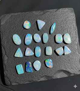 Opale d'Éthiopie naturelle de qualité supérieure, cabochon, pierres précieuses en vrac à changement de couleur, formes variées, pour la fabrication de bijoux, vente en gros, 20 % de réduction pour le Nouvel An - Product Image 4