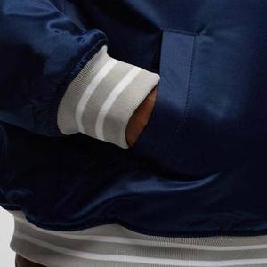 Vêtements d'université de baseball en satin vestes patchs de broderie conception personnalisée veste de baseball à manches longues pour hommes - Product Image 5