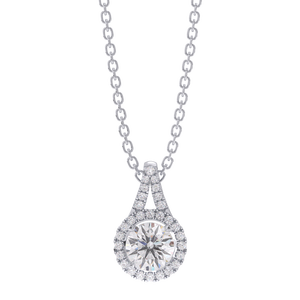 Elegante colgante relleno de oro de 10K con piedra de circón fina, joyería chapada en rodio, colgante de abalorios de moda para mujer - Product Image 1