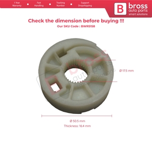 Roue de réparation de lève-vitre avant droit BWR5158 pour C4 Picasso 2006 et après - Product Image 5