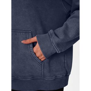 Sudadera con capucha de lavado ácido de gran tamaño a la moda para mujer, Jersey Vintage, sudadera de manga larga, trajes de otoño para mujer Queen para invierno 2026 - Product Image 3