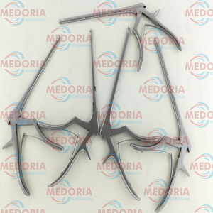 Ensemble de 5 rongeurs manuels Kerrison en acier inoxydable de 1, 2, 3, 4, 5 mm, instruments orthopédiques cervicaux de haute qualité - Product Image 5