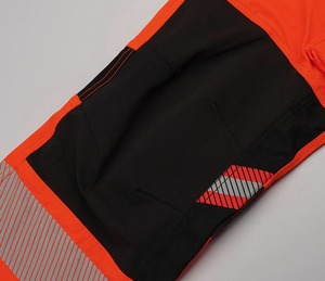 Combinaison de travail imperméable à haute visibilité, veste de travail en sergé de polyester respirant à séchage rapide avec surpiqûres de protection - Product Image 5