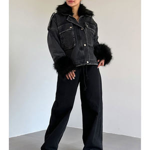 Veste en jean pour femme d'hiver, coton respirant, style décontracté, qualité supérieure, manches longues - Product Image 5