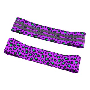 Bande de résistance en coton avec logo personnalisé pour l'entraînement des fessiers, des hanches et des cuisses, bande en tissu avec design par sublimation pour la salle de sport et le fitness - Product Image 2