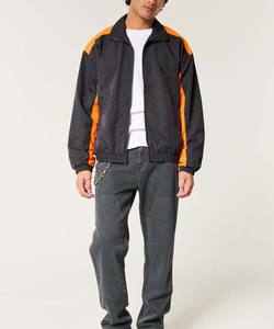 Chaqueta Cortavientos Ligera y Transpirable para Hombre, Estilo Vintage, Personalizable al por Mayor, Chaqueta Informal de Moda con Bloques de Color para Hombre - Product Image 3