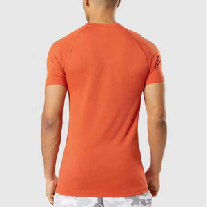 Camisetas con estampado sólido de gran tamaño para hombre de alta calidad, ropa de calle Hip Hop personalizada, Jersey Formal de manga corta al por mayor - Product Image 5