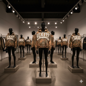 เสื้อฮู้ดซิปคุณภาพพรีเมียม ลายมัดย้อมสีน้ำตาลเขียว ผ้าเนื้อนุ่ม ฮู้ดมีสไตล์ เสื้อผ้าแนวสตรีทกำลังฮิต เหมาะสำหรับใส่ในชีวิตประจำวัน - Product Image 5