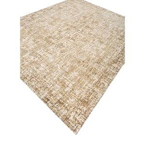 Tapis en laine noués à la main Thyme Gold, classique AKWT-1112, tissage plat jacquard, fait main, rectangulaire, abstrait, pour la maison, le couloir, viscose - Product Image 2