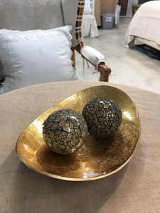 ถาดแก้วโลหะเคลือบสีทองหรูหราสำหรับเทศกาลคริสต์มาสชามโลหะเคลือบสีทองทนทานสำหรับบ้านสำนักงานห้องครัวของตกแต่งเคาน์เตอร์ห้องครัวที่สง่างาม - Product Image 4