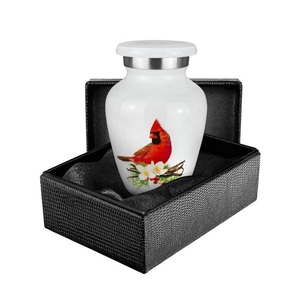 Urne funéraire Cardinal KEEPSAKE, belle urne Cardinal avec boîte, nouveau design, urnes en métal pour souvenirs, urnes en laiton bon marché pour humains - Product Image 1