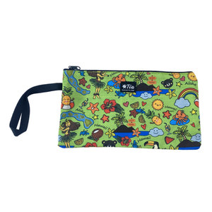 Neceser de algodón ligero con logotipo personalizado, neceser de viaje con cremallera - Product Image 6