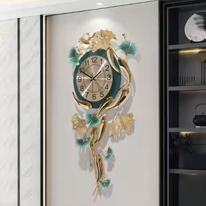 Kim loại thạch anh treo đồng hồ treo tường với nghệ thuật Deco thiết kế cho phòng khách hiện đại trang trí bởi azora ngành công nghiệp - Product Image 2