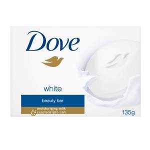 Savon en barre Dove White Beauty Cream avec Vitamine E, éclaircissant, hydratant et nettoyant en profondeur pour tous types de peau - Product Image 1