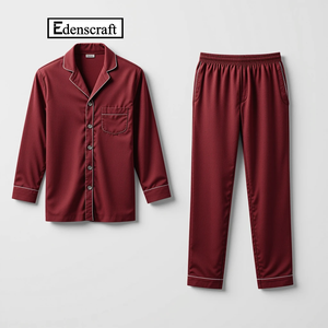 Conjunto de Pijama de Algodón Suave y Elegante para Mujer, Ropa de Dormir Cómoda de Dos Piezas, Noches Acogedoras, Relajación, Opción de Talla Grande - Product Image 1