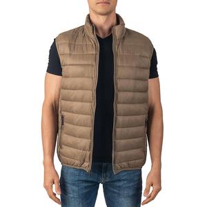 Gilet matelassé en duvet de qualité supérieure avec logo personnalisé pour hommes et femmes, veste d'hiver avec fermeture éclair sur le devant, nylon, service OEM, imperméable - Product Image 5