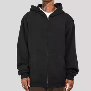 เสื้อมีฮู้ดมีซิปผ้าฟลีซผ้า100% 400 GSM แนวสตรีทแวร์จากผู้ผลิต - Product Image 4