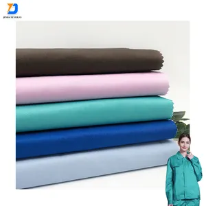 Jinda ESD tecidos para estojos100 polyester tissus usine ameublementtecido poplin africano branco anti static