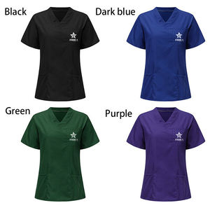 Vente en gros OEM uniforme pour médecins infirmières et hôpitaux ensemble de gommage aux figues vente à chaud haut de gommage médical extensible à manches courtes - Product Image 1