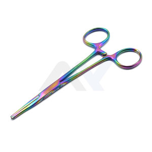Pinzas Hemostáticas de Bloqueo de Mosquitos Multicolores, Rectas, de 5 Pulgadas, para Todo Tipo de Aficiones y Botiquines de Primeros Auxilios - Product Image 1