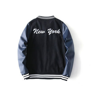 แจ็คเก็ตฤดูหนาวผู้ชายโลโก้สั่งทำ ดีไซน์ใหม่ทันสมัย ทรงเข้ารูป สไตล์วาร์ซิตี้ ผ้าแคนวาส ราคาขายส่ง คุณภาพดีที่สุด ดีไซน์ล่าสุด - Product Image 6