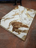 Tapis Adiva turc en polyester shaggy, tissé jacquard, fabriqué à la machine, à poils longs, rembourré, réversible, lavable, antidérapant, pour la maison
