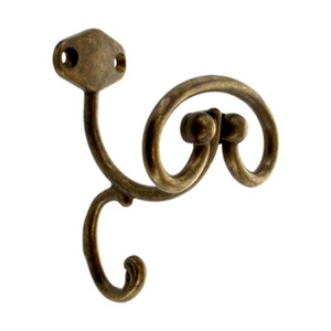 Appendiabiti Art. 43007 In Ottone, Dimensioni Mm 75x106 Finitura Antico - Product Image 1