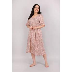 Vestido de noche largo de estilo moderno a la moda para mujer, algodón suave, secado rápido, transpirable, suave, Sexy, camisón para primavera - Product Image 1