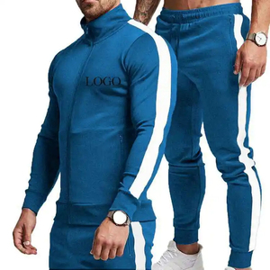Trajes de chándal unisex de algodón 100%, cómodos, ligeros, con cremallera, ropa transpirable para correr para hombres de talla grande para invierno - Product Image 5