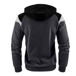 Lujoso logotipo personalizado hombres cremallera Sudadera con capucha 380gsm invierno ecológico transpirable impresión digital de gran tamaño - Product Image 4