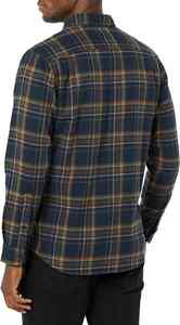 Chemise en flanelle à manches longues pour homme, coupe ajustée, col en V, polyester et coton, respirante, écologique, style streetwear, unie - Product Image 4