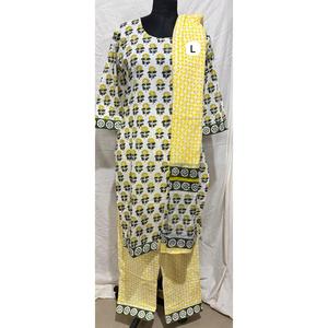 Conjunto de Traje de Algodón Cosido para Mujer con Dupatta, Ropa Tradicional Elegante - Product Image 1