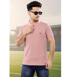 Camiseta elástica con cuello Matty para hombre con media manga y sensación informal Proveedor indio - Product Image 3