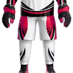 La mejor venta, el más nuevo conjunto de uniformes de hockey sobre hielo, 100% poliéster, logotipo personalizado, ropa informal, uniformes deportivos de hockey sobre hielo - Product Image 3