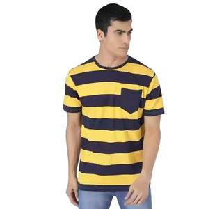 Camisetas de Cuello Redondo para Hombre, 100% Algodón, Ligeras, Transpirables, con Bolsillos Delanteros, Corte Regular, Venta al Por Mayor 2026 - Product Image 1