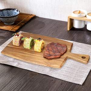 Tabla de Cortar de Madera de Extremo de Veta Versátil XWOOD para Carne, Queso y Charcutería, Bandeja para Servir con Prácticos Agarraderas Laterales - Product Image 3