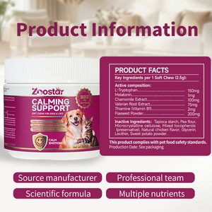 OEM/ODM Bio-Hanf Beruhigende Weiche Kausnacks für Hunde & Katzen zur Angstlinderung Nahrungsergänzungsmittel für die Tiergesundheit - Product Image 2