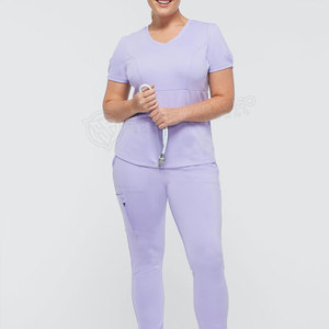 Uniforme personalizado para personal de hospital médico, uniforme médico de media manga de nuevo estilo para mujer - Product Image 5