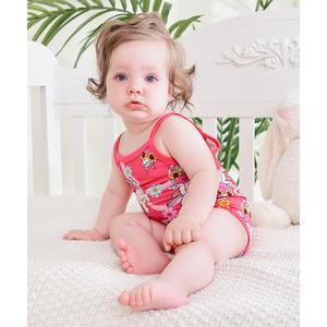 Paquete de 3 Bodys Transpirables para Bebé Niña, sin Mangas y con Tirantes Finos, Estampado Digital - Product Image 3