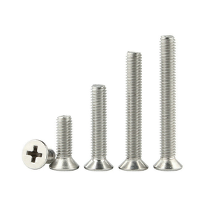 สกรูหัวจมแบบฟิลลิปส์ สแตนเลส มาตรฐาน DIN965 ขนาด M2 M2.5 M3 M4 M5 M6 M7 M8 - Product Image 1