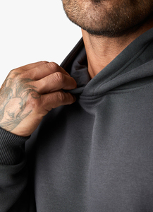 2025 Unisex 100% algodón Sudadera con capucha de talla grande invierno Color sólido liso teñido ropa de calle para hombre personalizado nueva Sudadera con capucha - Product Image 5