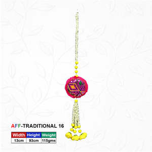 Artificial Traditional Embroidered <b>Mirror</b> Hanging - Product Image 1