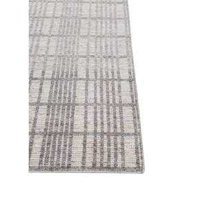 Tapis en laine tissé à la main Contour Ivory, coton biologique jacquard, fait main, rectangulaire, en jute, pour couloir et chambre, 9x12, pelucheux - Product Image 4